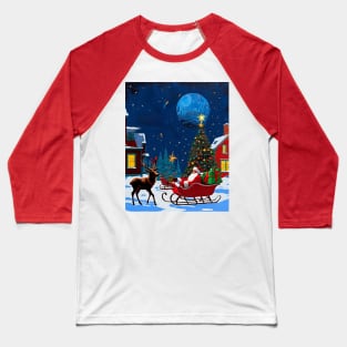 Christmas Night Baseball T-Shirt